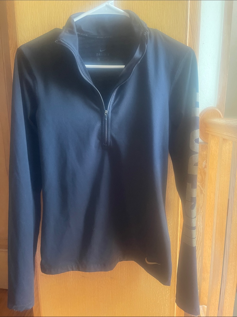 Nike Black Half-Zip Long Sleeve Performance Top